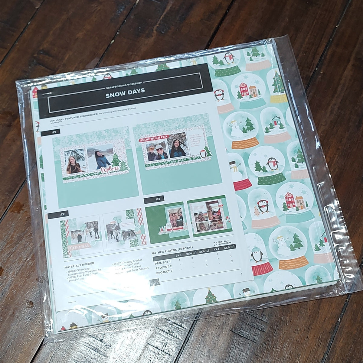 Snow Day Scrapbooking Workshop Kit