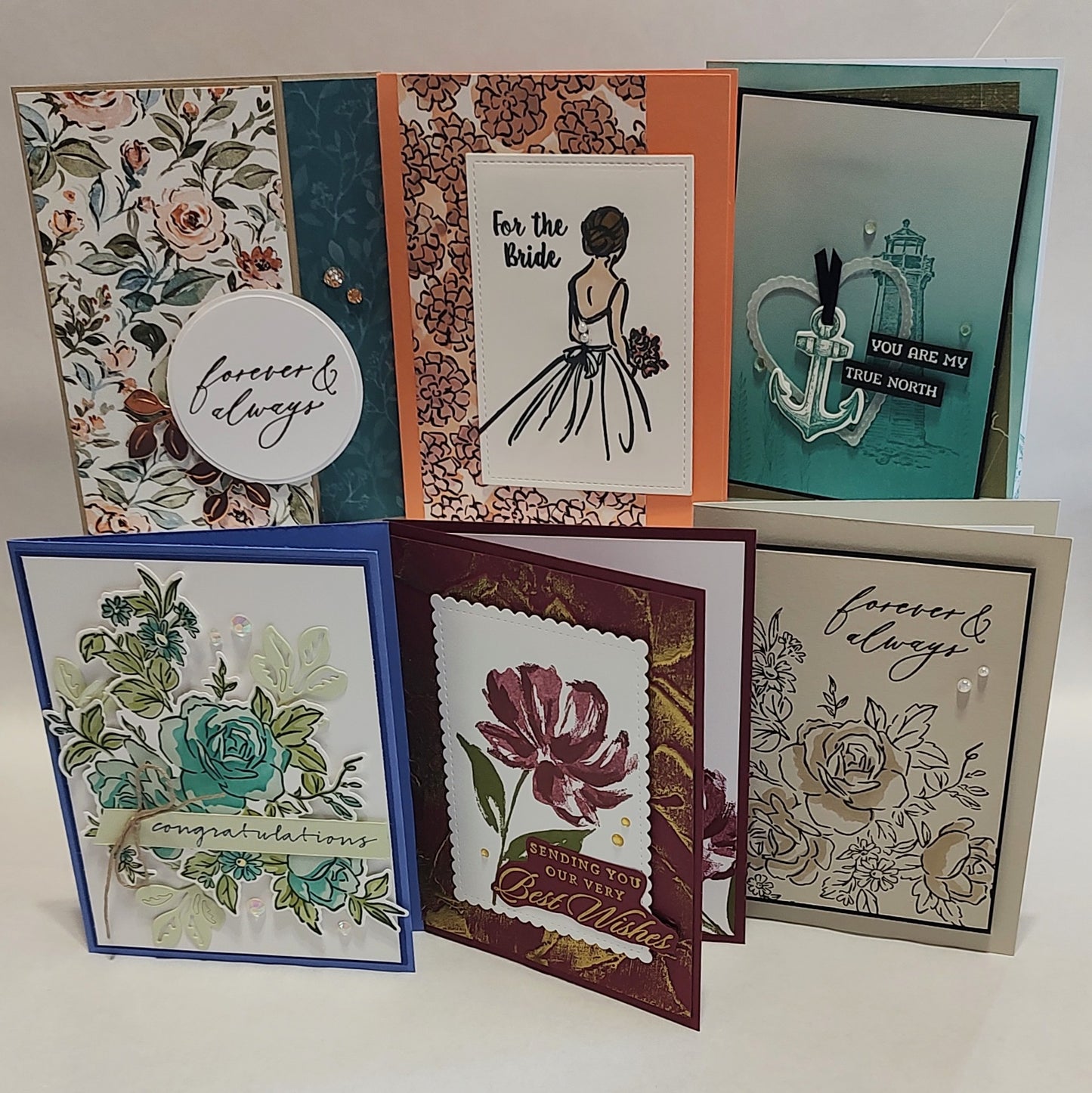 6 Count Handmade Cards- Wedding