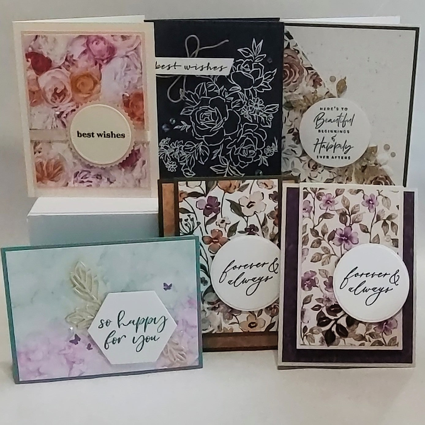 6 Count Handmade Cards- Wedding