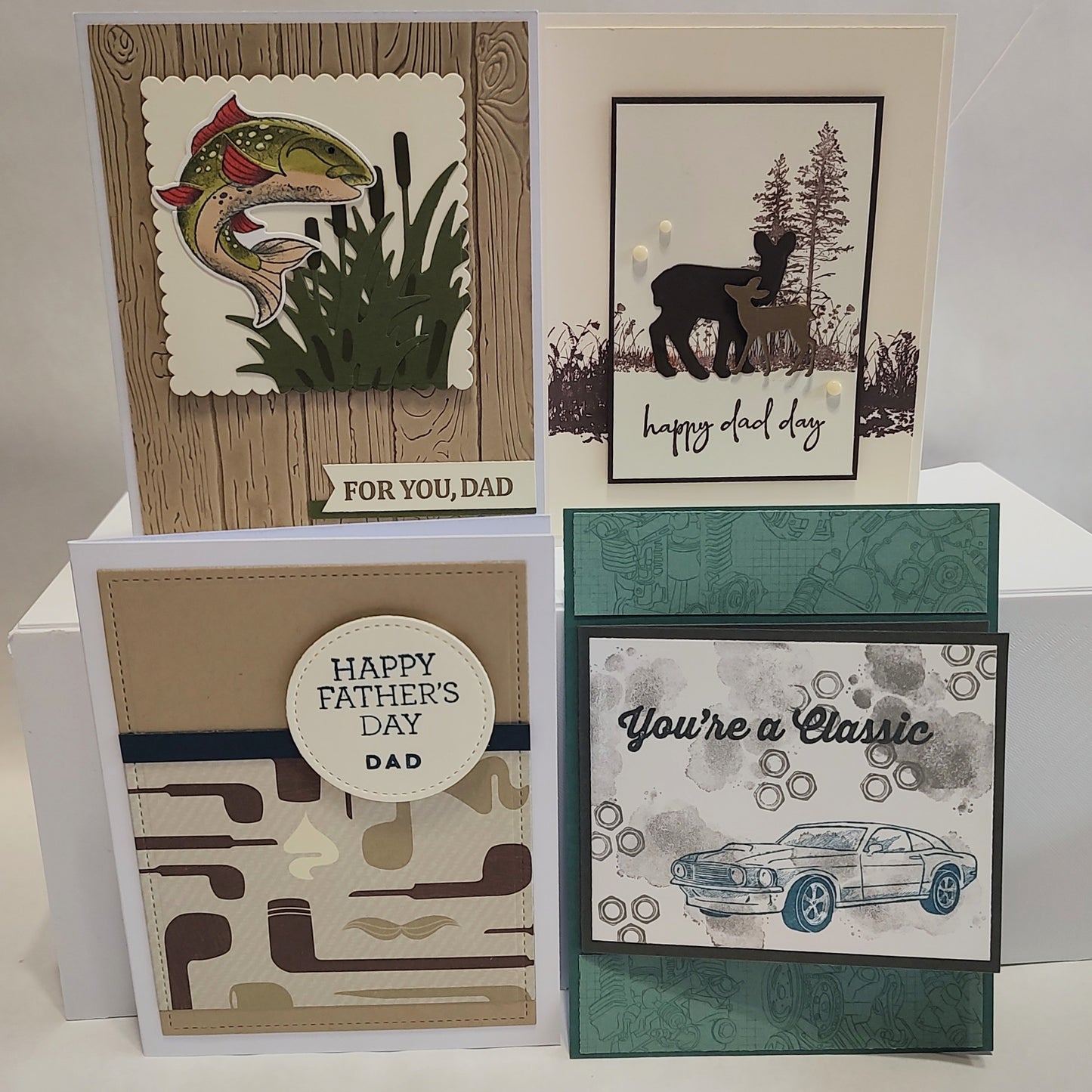 4 Count Handmade Cards- Father's Day