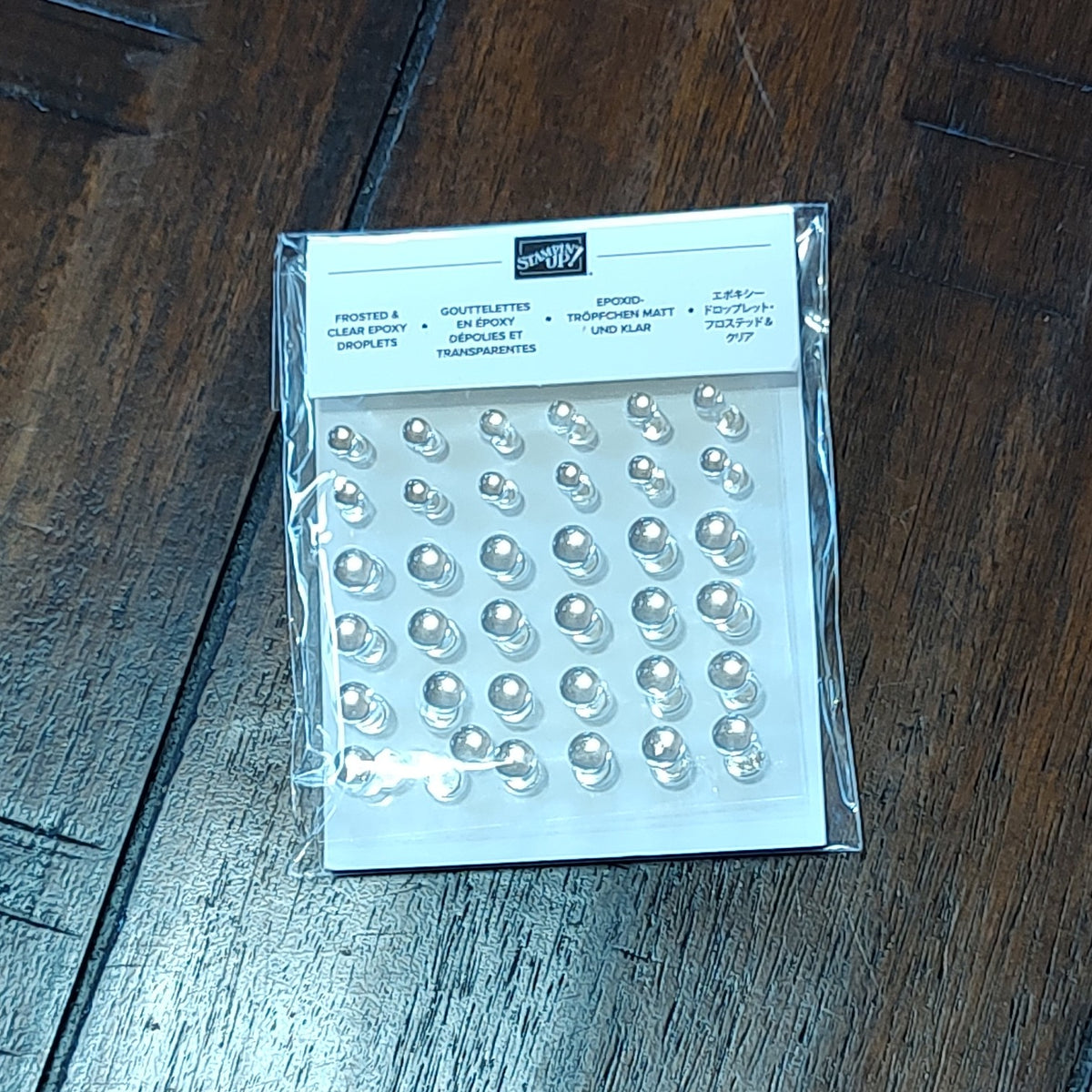 Embellishment - Frosted & Clear Epoxy Droplets