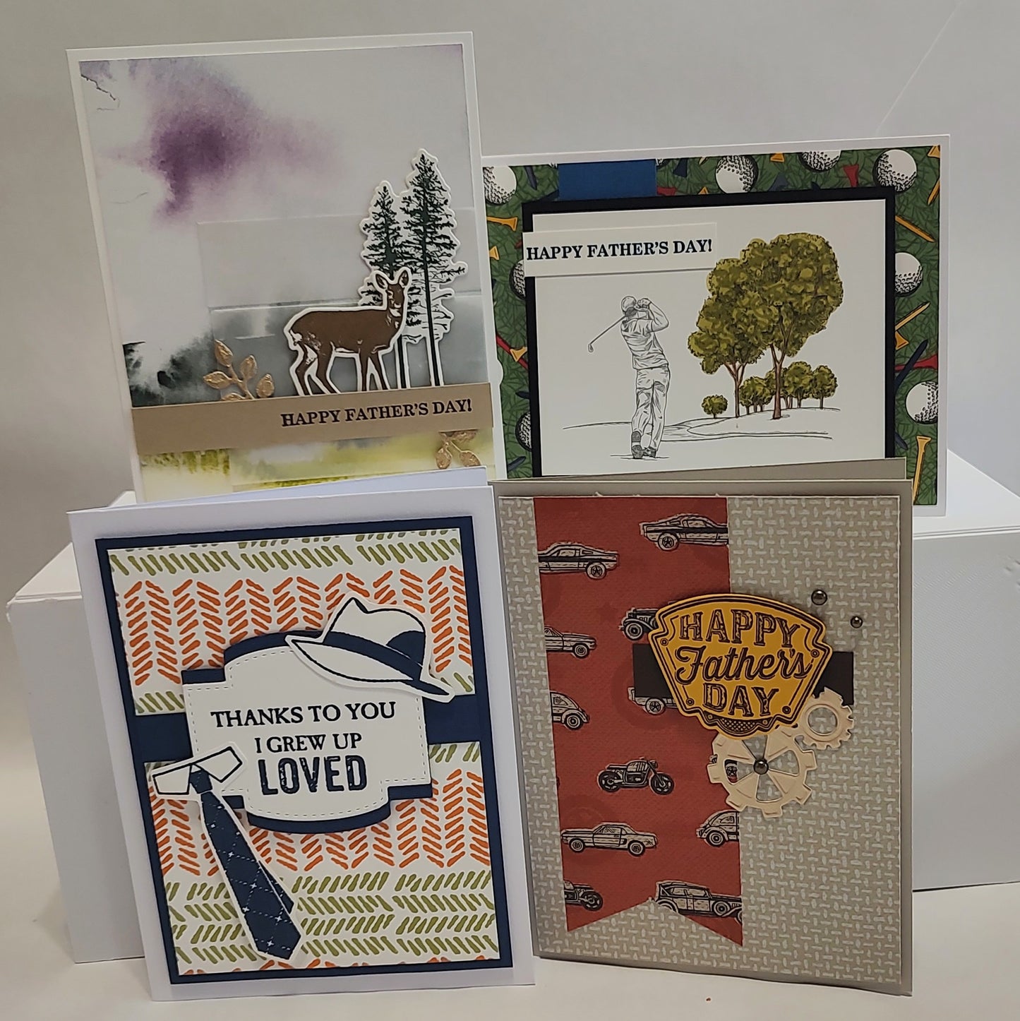 4 Count Handmade Cards- Father's Day