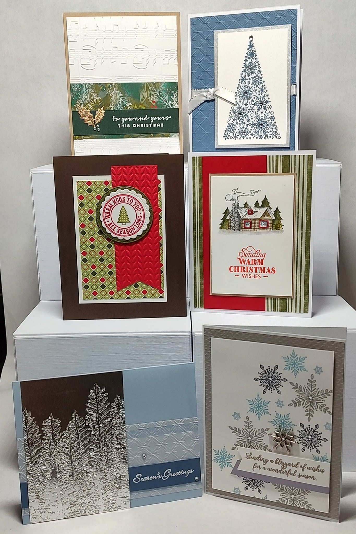 6 Count Handmade Cards- Christmas/Winter