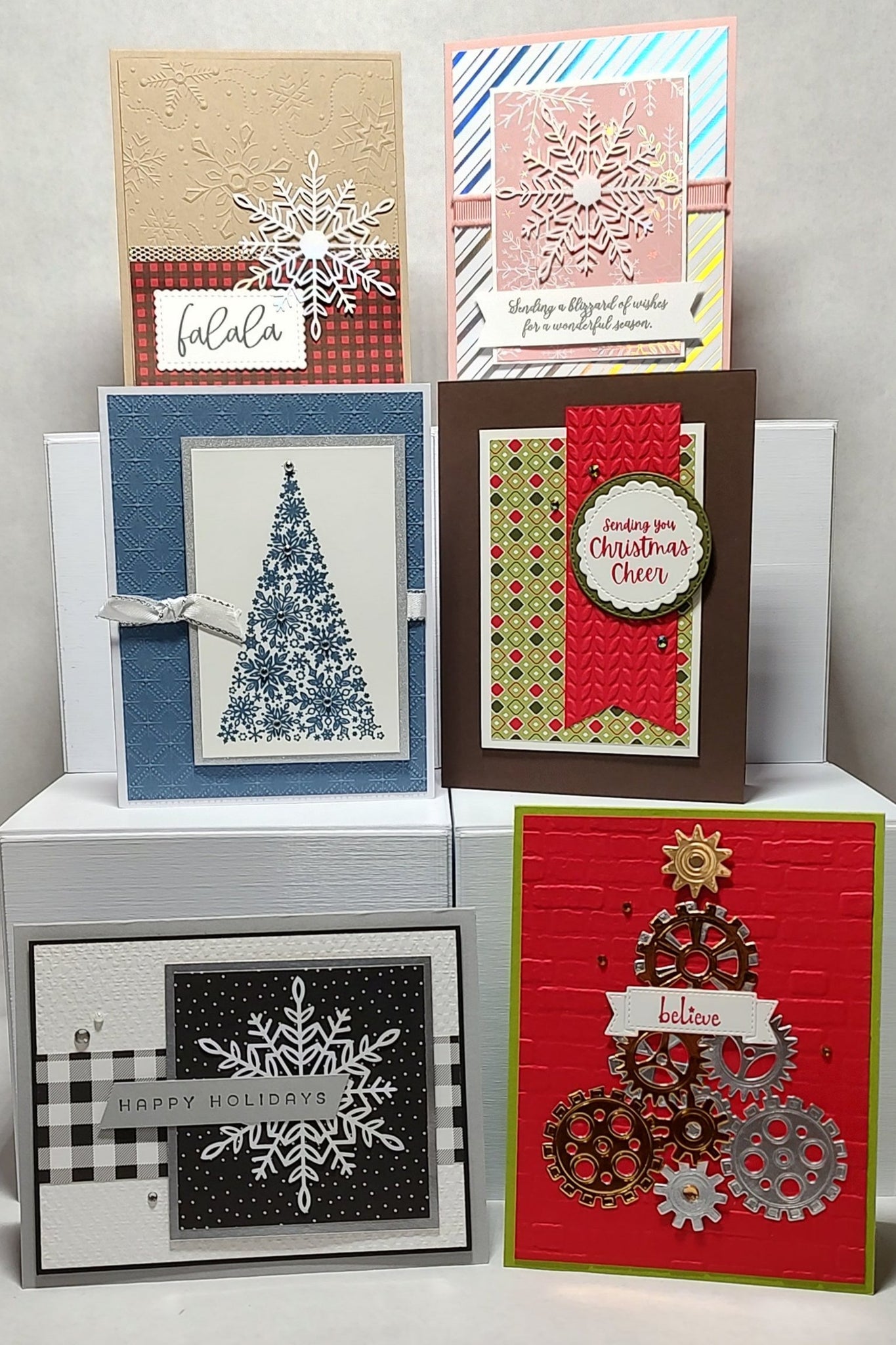 6 Count Handmade Cards- Christmas/Winter