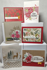 6 Count Handmade Cards- Christmas/Winter