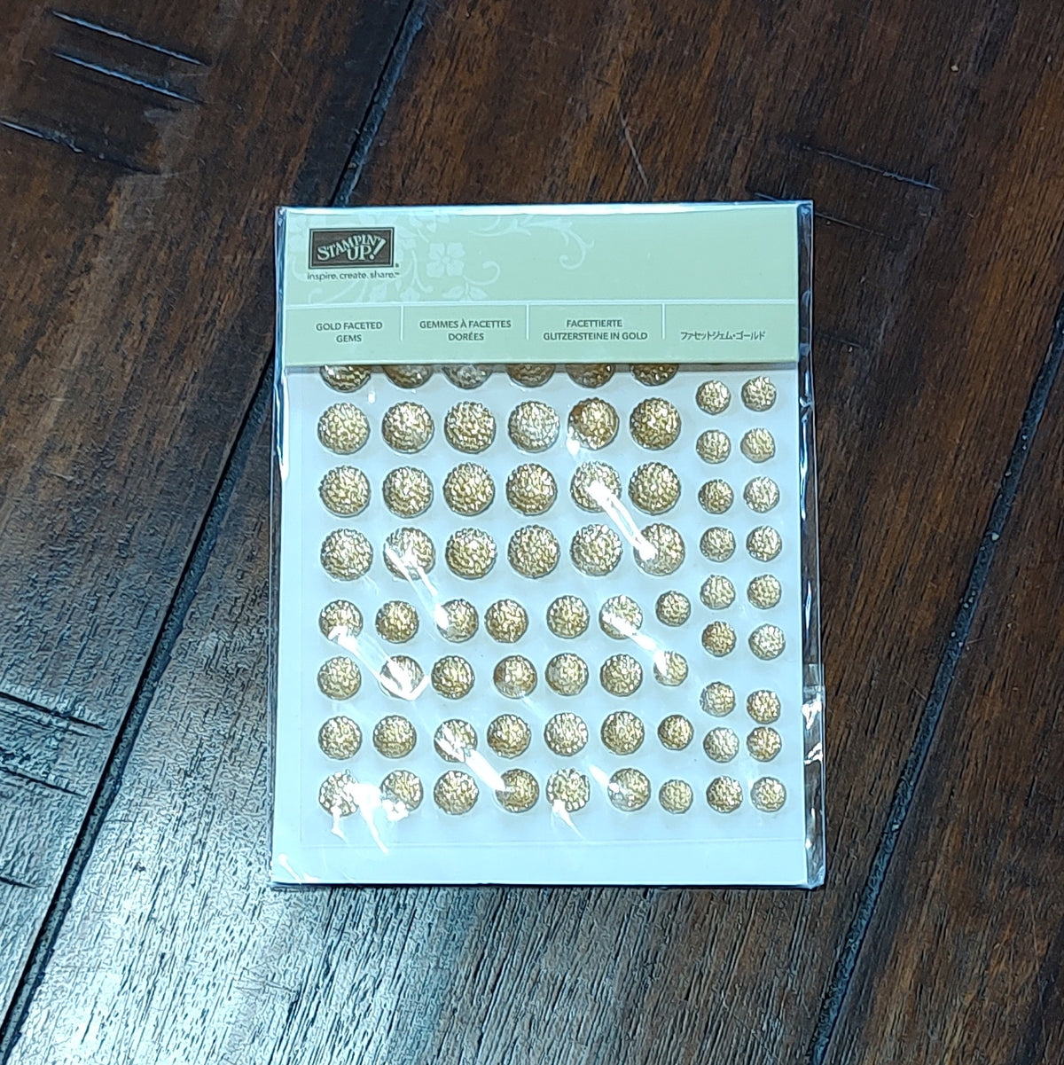 Embellishment - Gold Faceted Gems