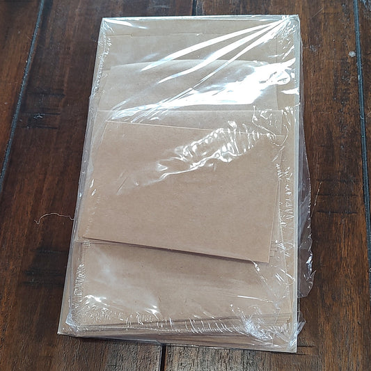 Kraft Note Cards & Envelopes