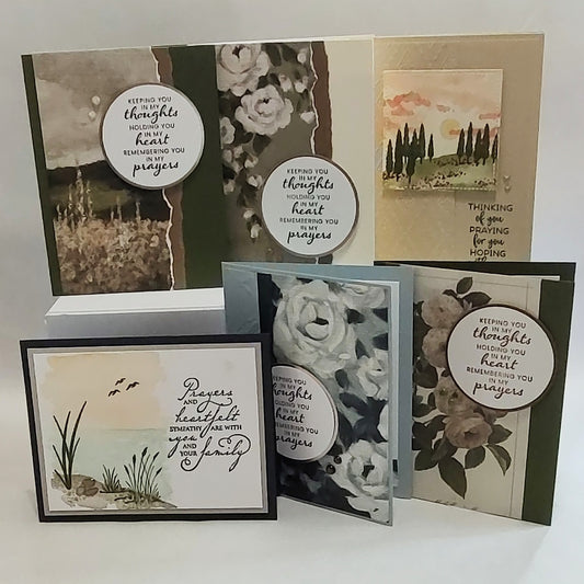6 Count Handmade Cards- Sympathy