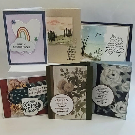 6 Count Handmade Cards- Sympathy