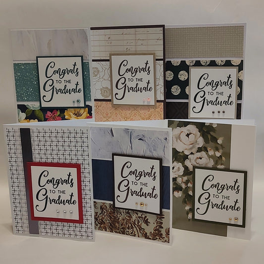 6 Count Handmade Cards- Graduation