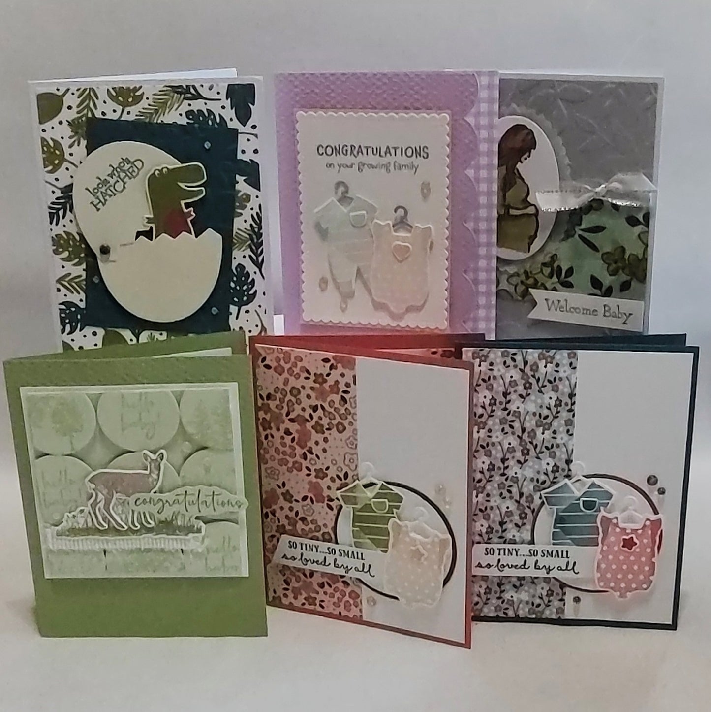 6 Count Handmade Cards- Baby