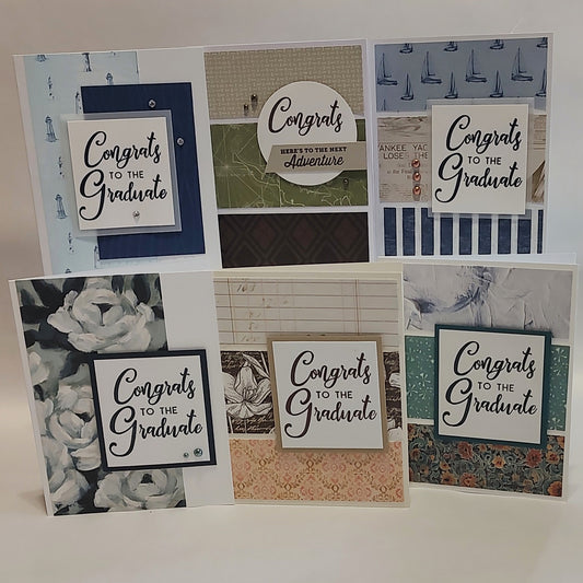 6 Count Handmade Cards- Graduation