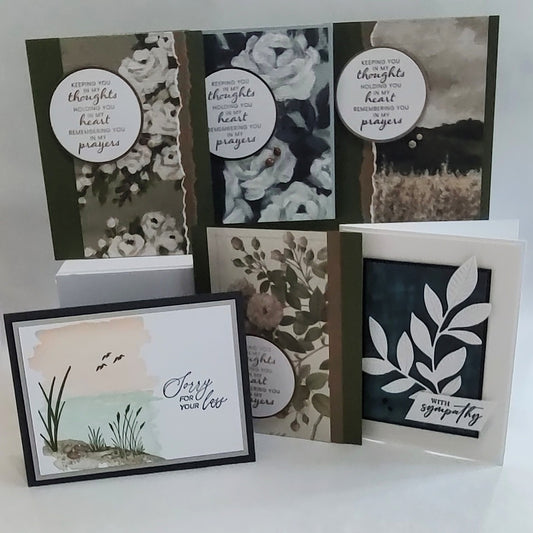 6 Count Handmade Cards- Sympathy