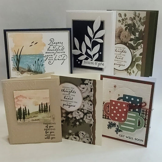 6 Count Handmade Cards- Sympathy