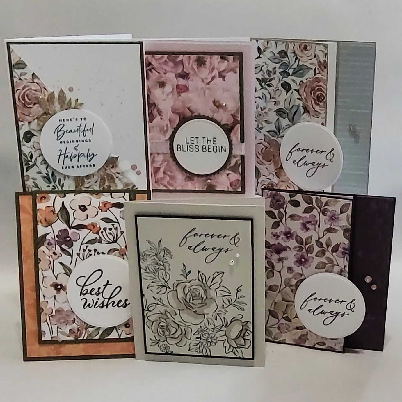 6 Count Handmade Cards- Wedding